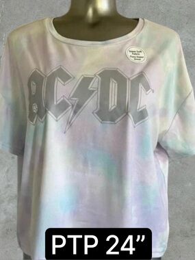 🆕AC/DC Crop Top